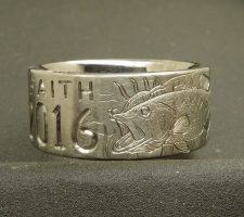 This 10mm titanium bass ring