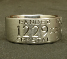 Client’s dog image becomes Labrador duck band wedding ring