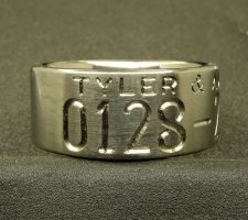 2 line duck band with a catfish on the back