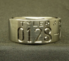 2 line duck band with a catfish on the back