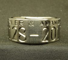 2 line duck band with a catfish on the back