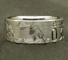 Pintail ducks in a corn field with a sweetheart tree on a 2 line duck band with a fishhook infinity dash