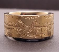 Yellow gold duck band